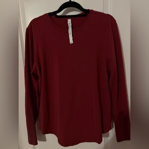 lululemon Love Long Sleeve Crewneck Top - Burgundy